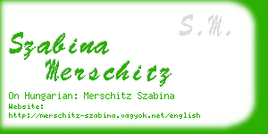 szabina merschitz business card